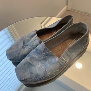 TOMS Leather Tie-Dye Espadrille Sandals